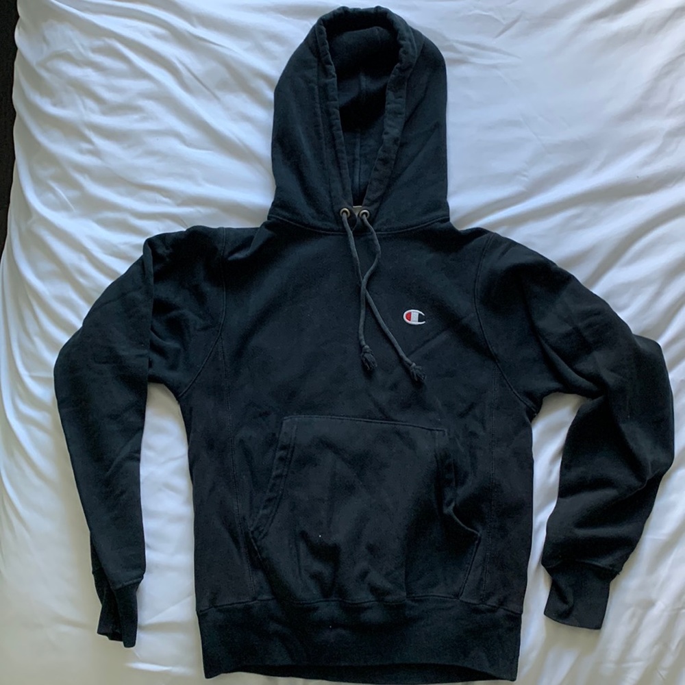 Black champion hoodie